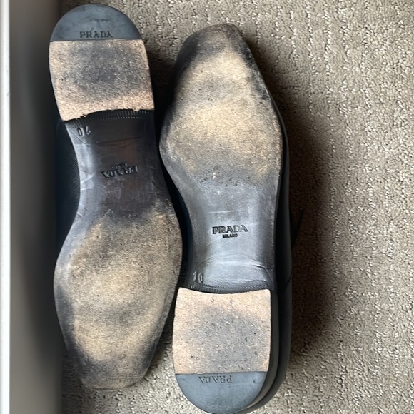 Prada Men’s Saffiano Leather Oxford Shoes Size 10 - Picture 12 of 14